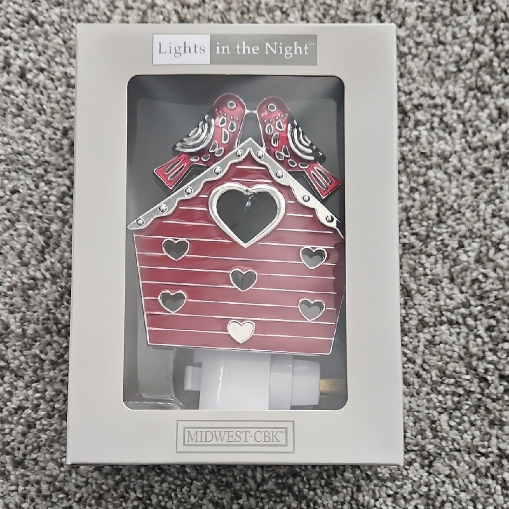 Midwest-CBK Red Birdhouse Night Light
